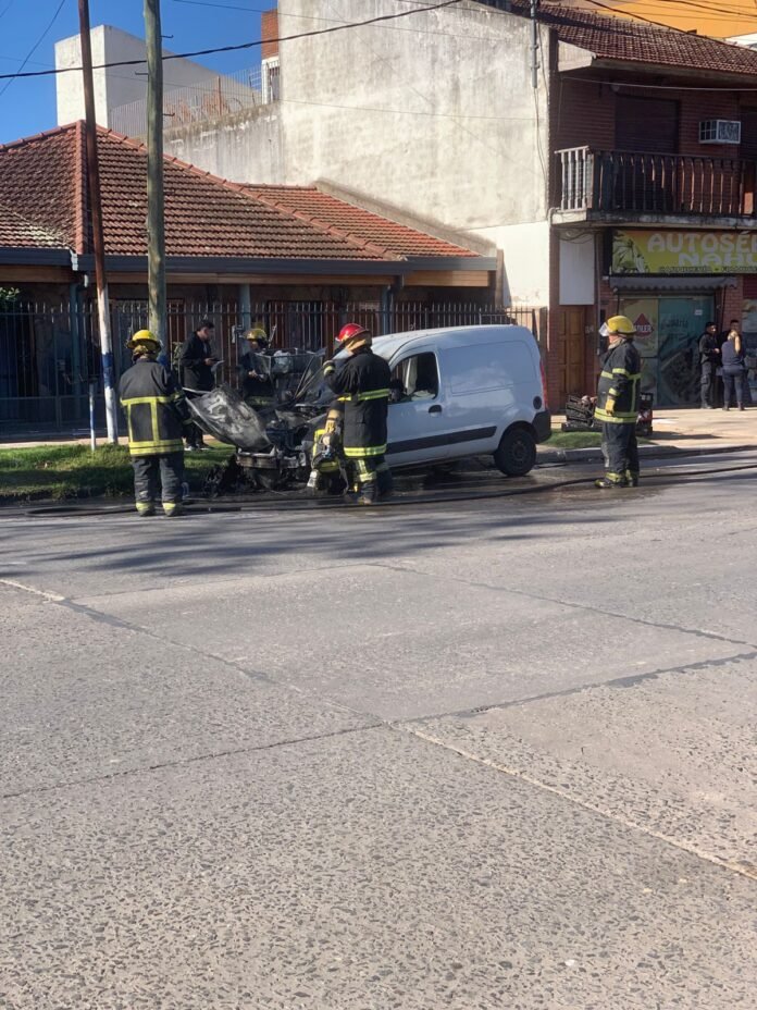 van de incendio en el mondongo